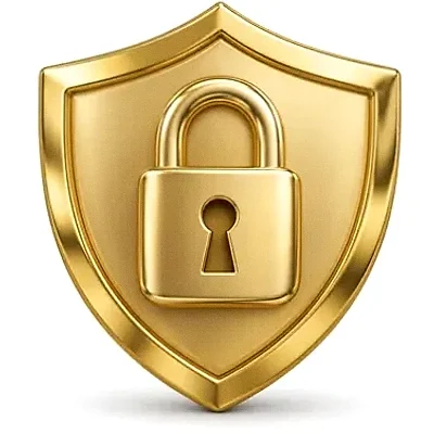 Shield with padlock — Eq9