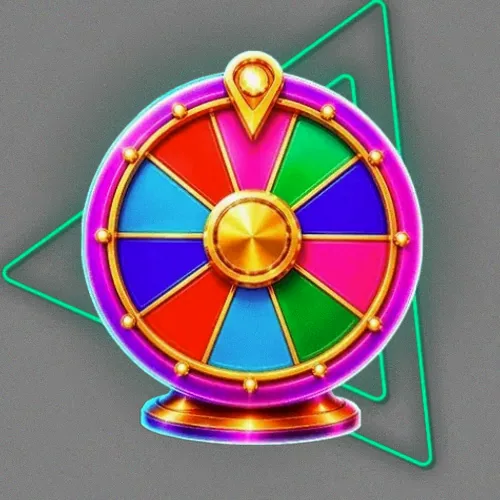 Colourful prize wheel