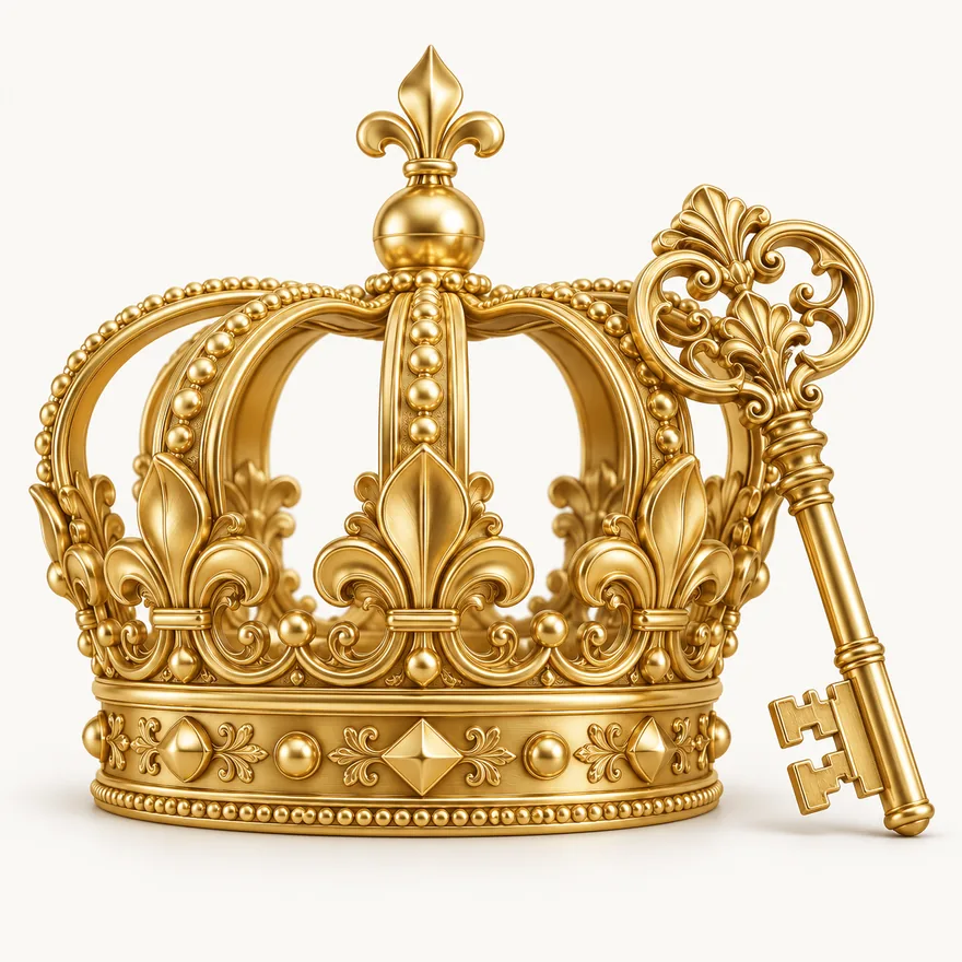 Royal crown and key — Eq9