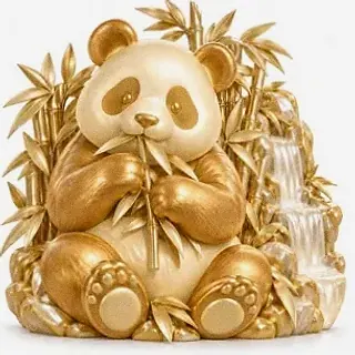 Panda eating bamboo — Eq9