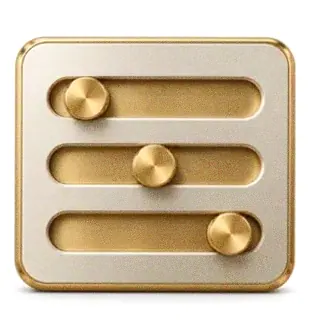 Three-knob control panel — Eq9